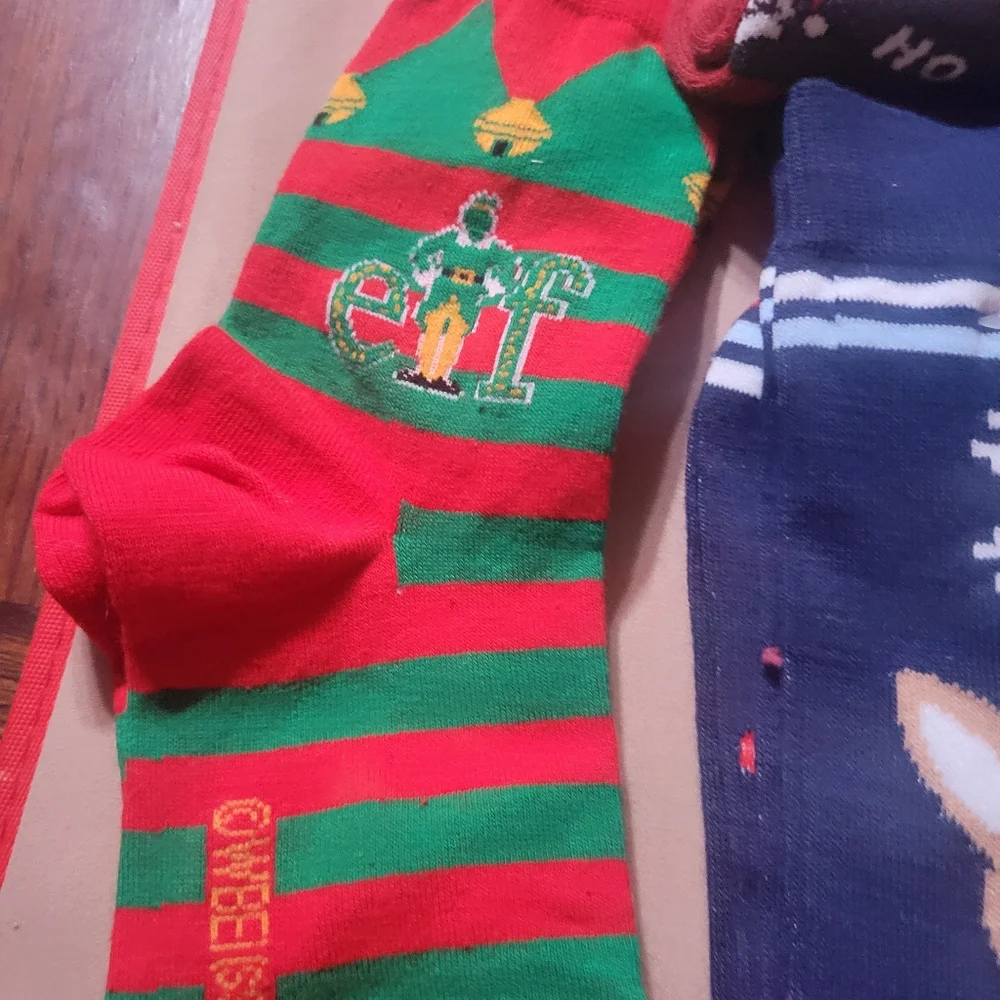 6 Pairs Womens NEW‎ Christmas Socks Stocking Stuffer Slippers A51